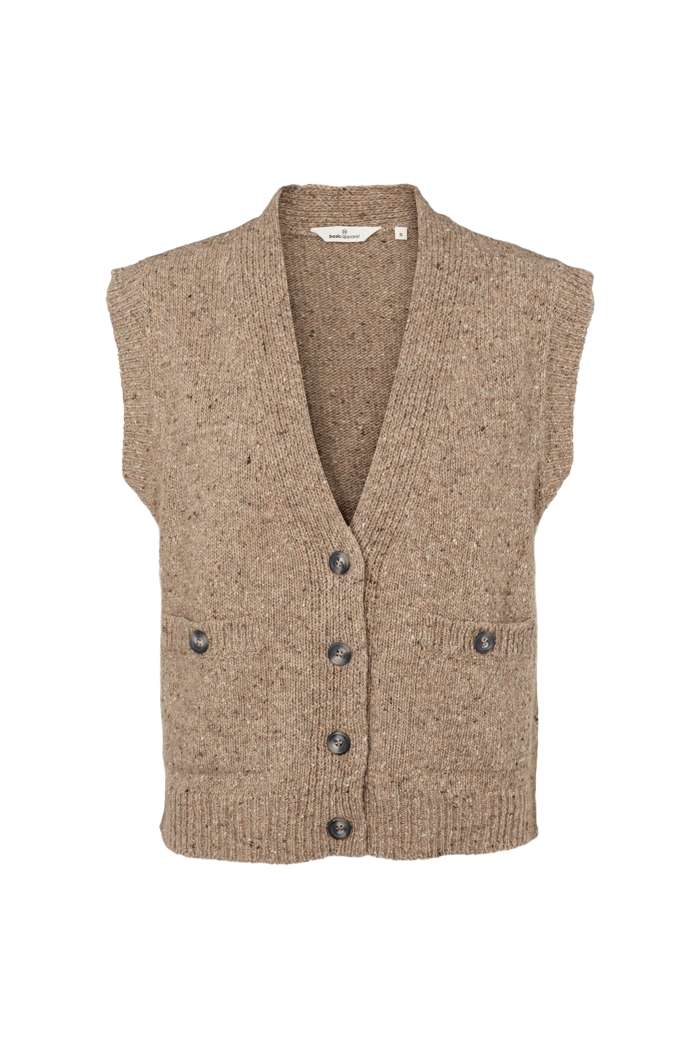 Basic Apparel Puzzle Vest Vests 715 Greige
